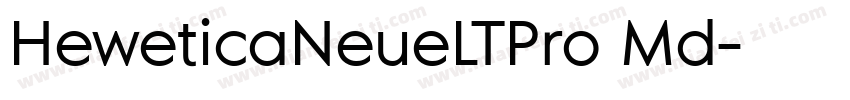 HeweticaNeueLTPro Md字体转换